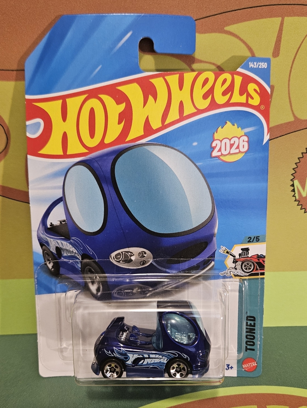 HotWheels Deora Blue Tooned Car - 2026 Collectible